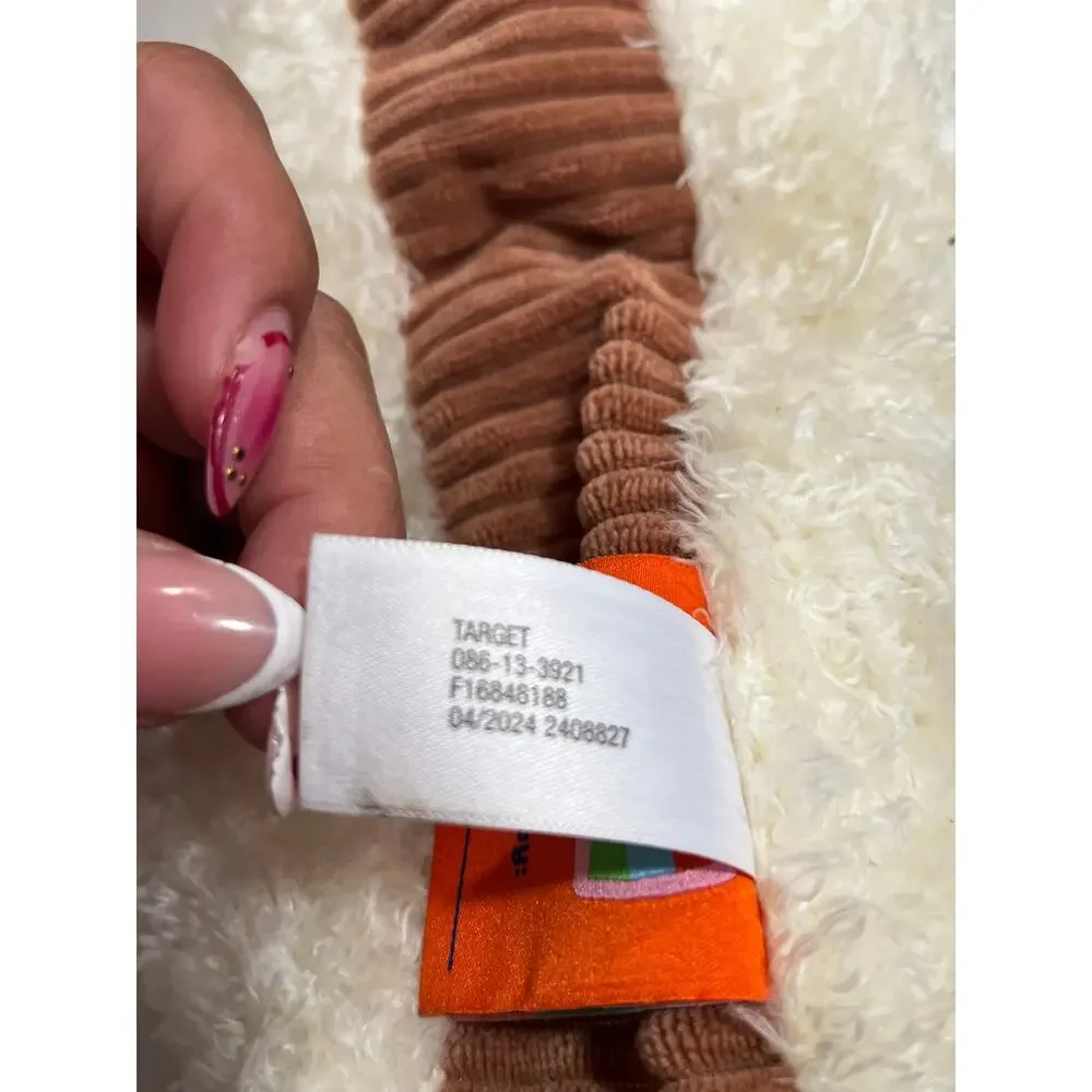 Gigglescapes Plush Peanut Butter Toast Bread Pillow Stuffed Plush